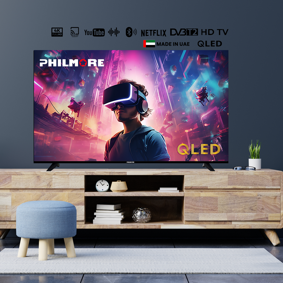 مواصفات تلفزيون QLED - 50&quot; T2+Android 14 +Bluetooth